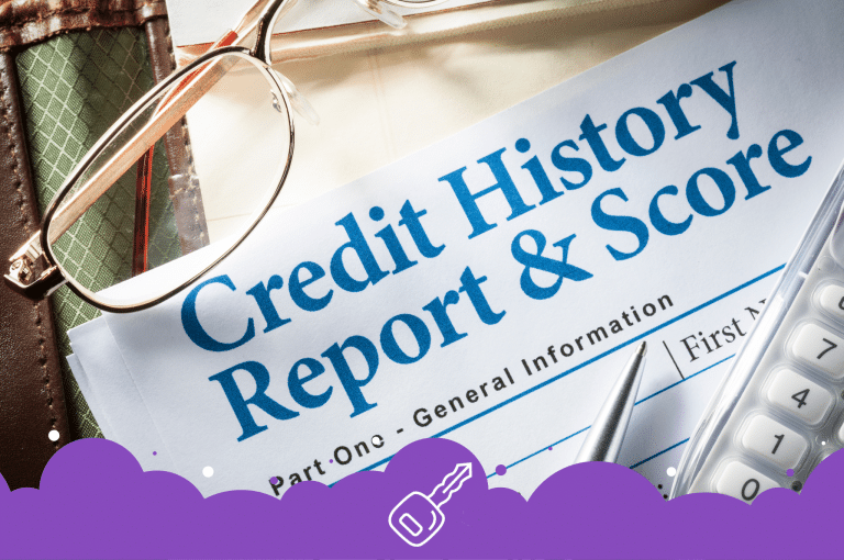 Photo of paper showing a credit report for someone with no credit