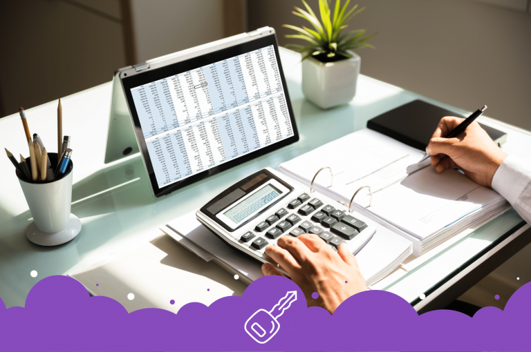 Photo of a person using a Car Loan Calculator