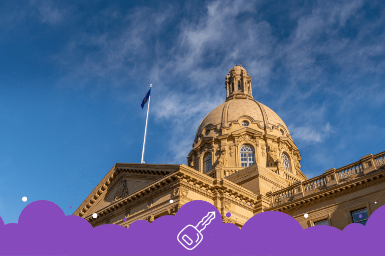 Photo of the government building for Alberta who offers bad credit car loans