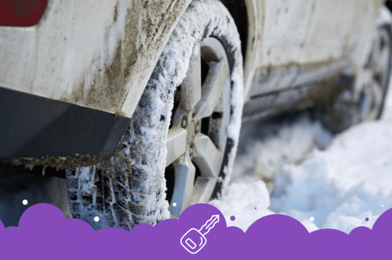 a close up of a car tire