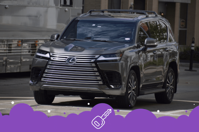 a car parked on the street