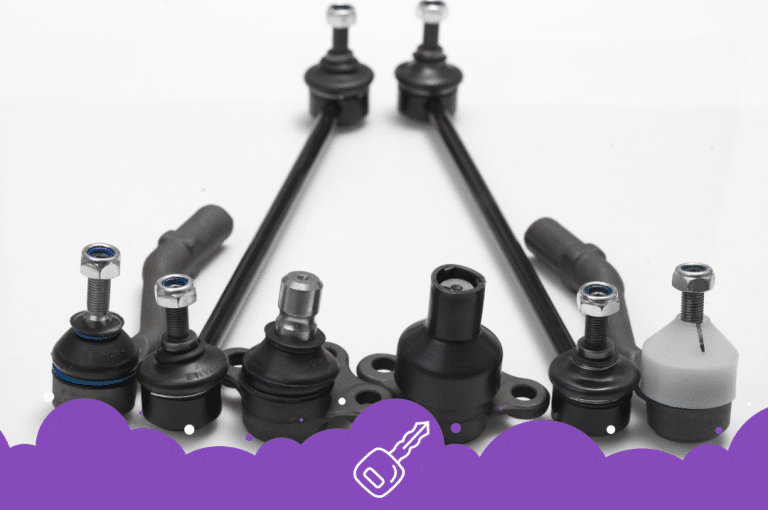 a group of black parts