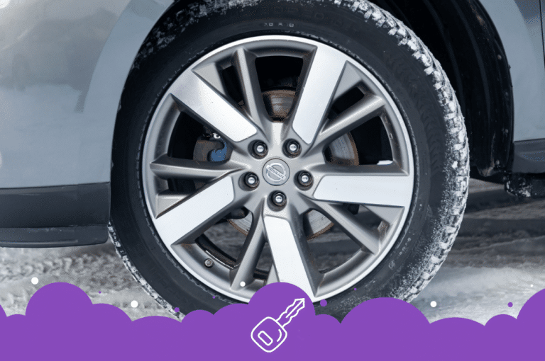 a close up of a tire