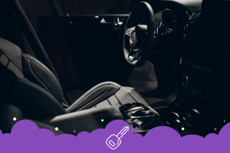 the interior of a car