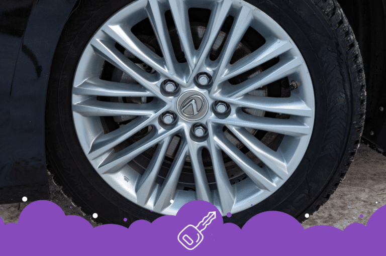 a close up of a tire