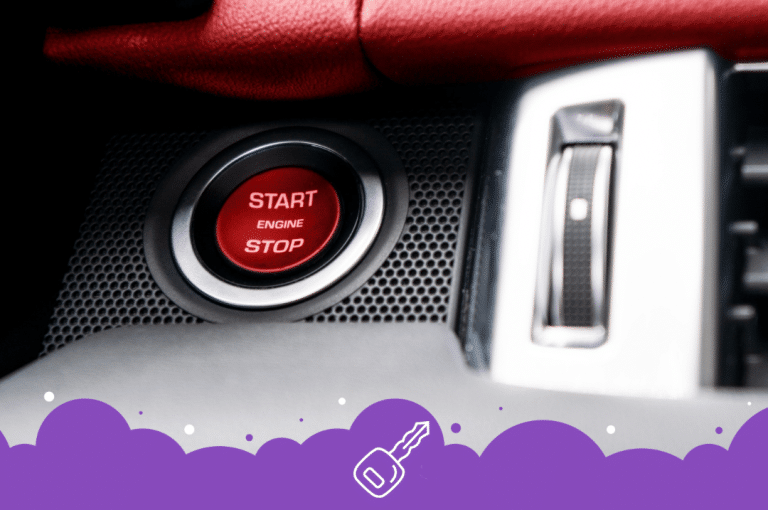 a close up of a start button