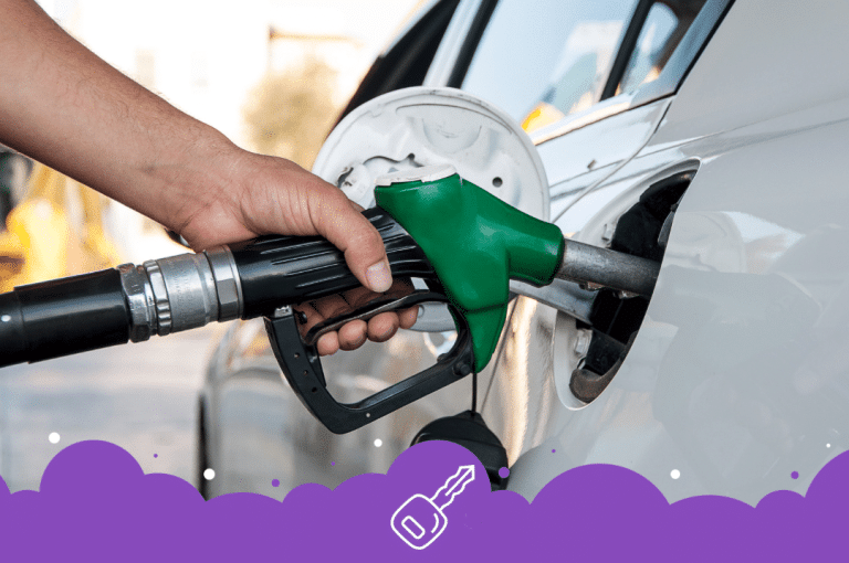 a hand holding a gas pump