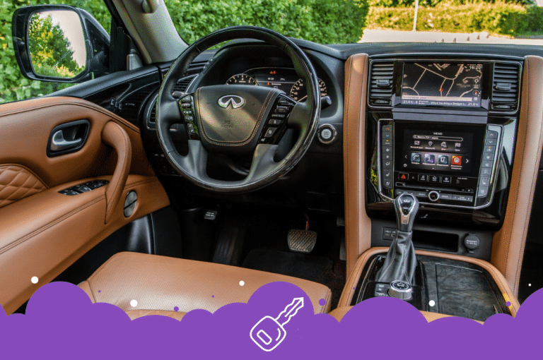 Interior of an Infiniti qx80