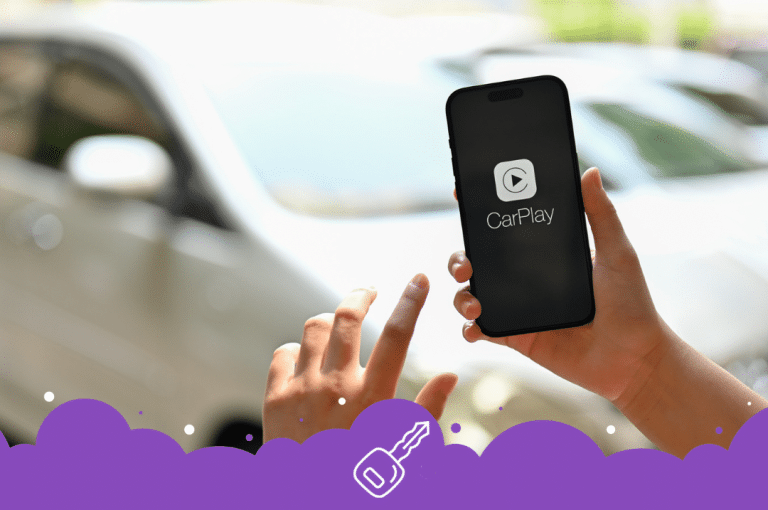 Using car play on a phone outside the car