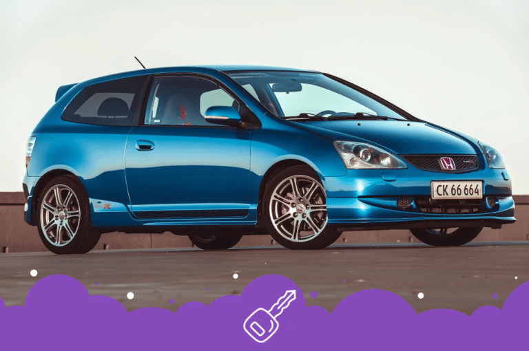 Old civic type r blue