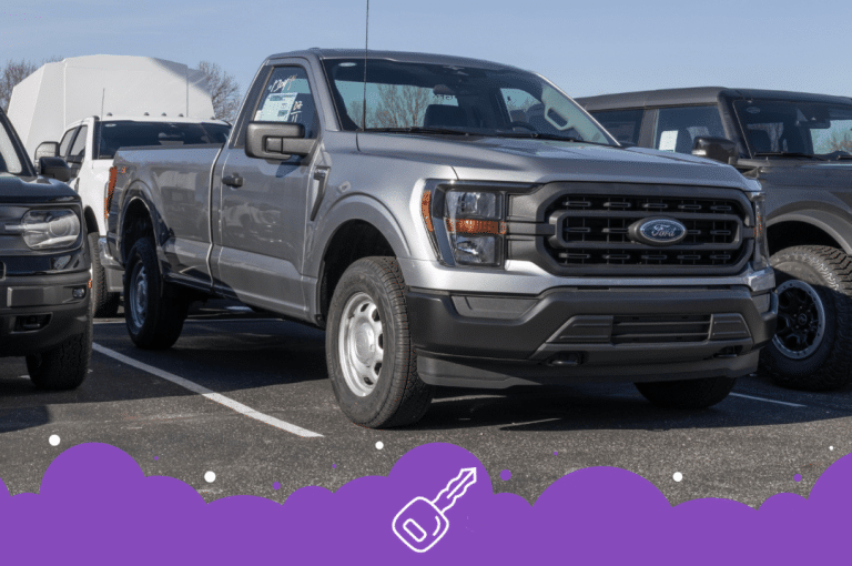 Gray ford 150 at dealer