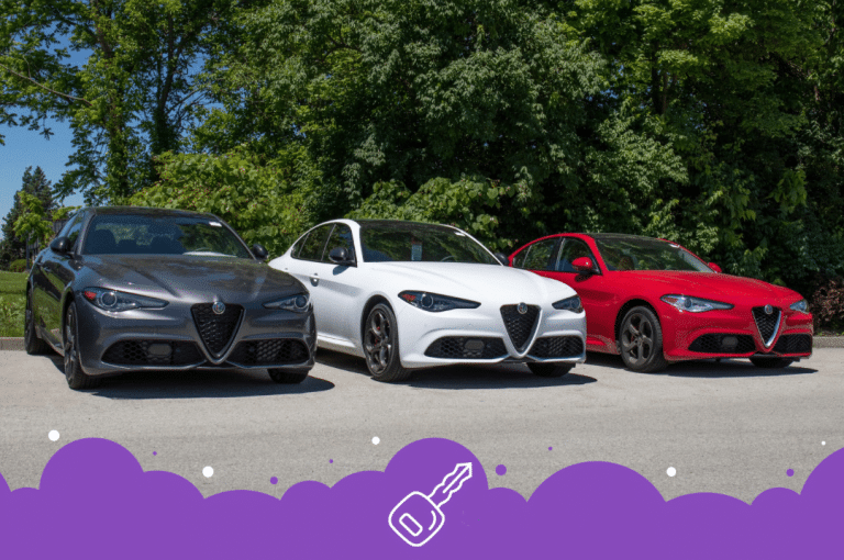 Row of Alfa Romeo guilia