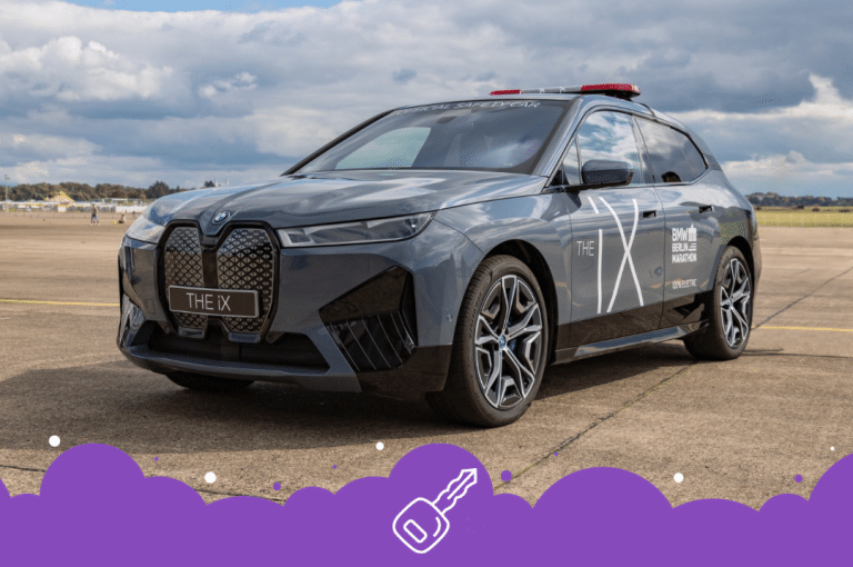 BMW ix marathon marker