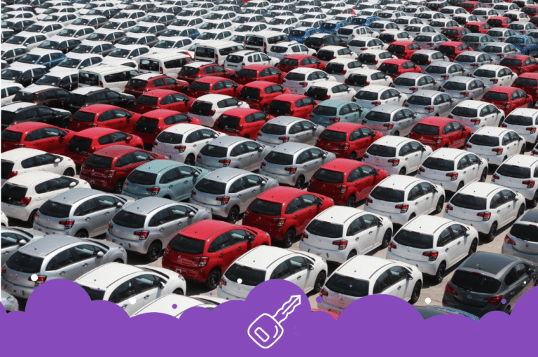 Rows and rows of cars