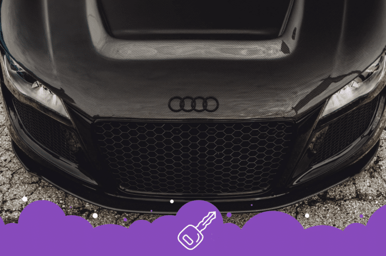 Ariel shot of black R8 front