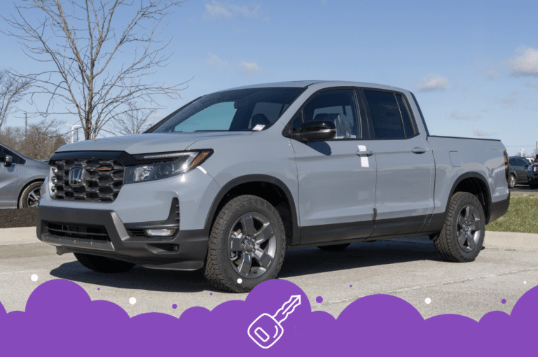 Flat grey Honda ridgeline