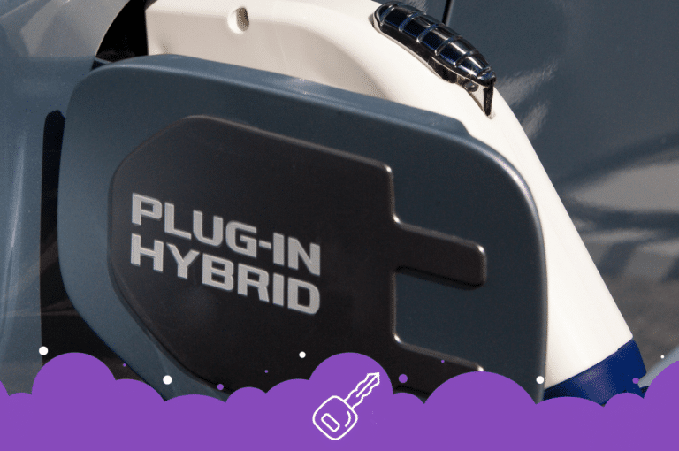 Close up of plug in hybrid