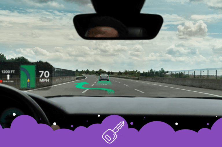 HUD in car with other safety features